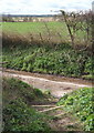 Footpath with steps down to Fossetts Lane