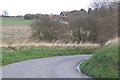 View northeast, twisty section of Chappel Road