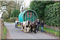 Gypsy caravan in Sherfield English Lane, Plaitford Green