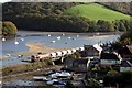 Clay empties cross Golant harbour