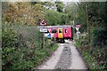 Open crossing nr Coombe Junction