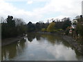 River Medway looking westwards from Aylesford old bridge