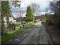 Lane past Woodside Cottages