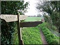 Footpath sign, Rockbourne