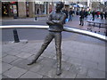 Sculpture of pensive man in Perth High Street