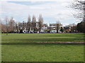 Park by Stamford Brook Road, winter view