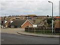 Houses on Rowe Close and the QEQM hospital