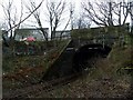 Railway lines disappearing into tunnel