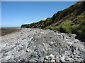 An outcrop spilitic pillow lavas of the New Harbour Group of Pre-Cambrian rocks