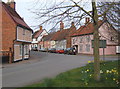 Entering Ixworth High Street from the south