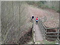 Footbridge in a dangerous condition