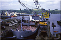 SW8132 : Dry Dock, Falmouth by Chris Allen