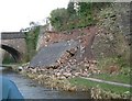 Collapsed retaining wall, Macclesfield Canal