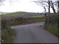 SN5955 : Road junction south of Llwyn-y-groes by Nigel Brown