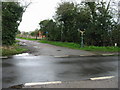 Cycle path as it crosses Tyler Hill Road