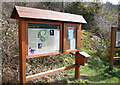 SO2994 : Information board at the car park by Dave Croker