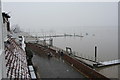 Waterfront in the snow