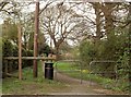 Public footpath at Ingrave