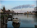 Marlow bridge at dusk