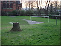 TQ2583 : Football pitch, Forty Tree Green by Oxyman