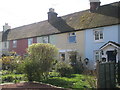 Pretty pastel cottages in Borough Road Spur