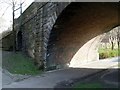 Arches under railway near Clydebank station