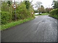 Junction of Denstroude Lane with the A290 at Honey Hill