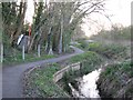 Cycle route along brook