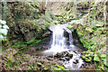 Large Waterfall Flowing Towards The River Clyde