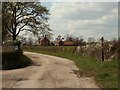 Footpath and approach to Claydons Farm