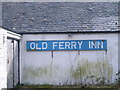 The Old Ferry Inn - closeup of pub signage