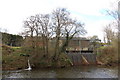 Pumping station on the river Usk near Usk