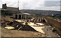 Nunnery tram depot under construction