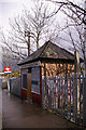 Disused building near Oakleigh Park Station, London N20