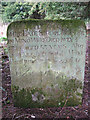 Gravestone at the site of Minto Old Parish Church