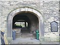 Archway under the Baptist chapel, Hollins Row, Linthwaite