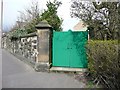 Gate to former reservoir, Trinity Street, Marsh, Huddersfield