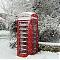 Telephone box at East Dean, East Sussex