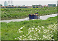 A small boat on the river Hull