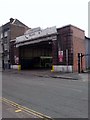 Rear entrance to bus garage, Peacock Lane