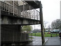 Walkways overlooking recreation ground in Washington Road