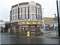 Semi circular building at fork of Gladys Avenue and London Road