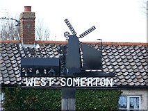 TG4620 : Village sign, West Somerton by Maigheach-gheal