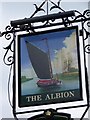 Sign for the Albion, Thetford