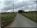 Road northwest at Gallows Hill