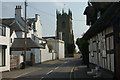 The church from the village centre