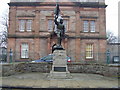 Statue in Selkirk, commemorating the disastrous Battle of Flodden