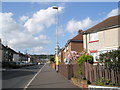 Looking up Washbrook Road