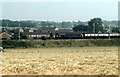 Van Train on the East Coast main line nr Knebworth