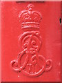 Edward VII postbox, Glenloch Road - royal cipher